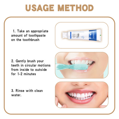 GDBadais Fresh Breath Toothpaste Cleans Teeth Odor Care For Mouth Daily Whitening And Moisturizing Toothpaste