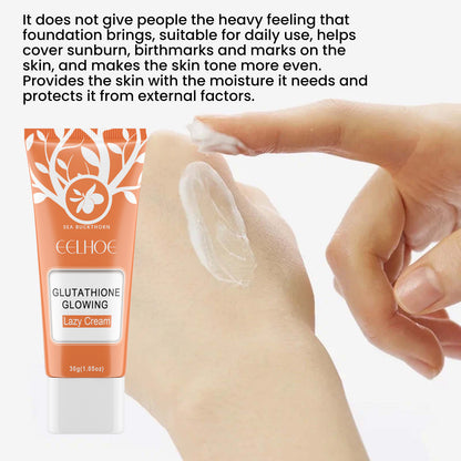 GDBadais Brightening Whitening Cream Brightening Skin To Cover Spot Acne Marks Natural No Fake White Lazy Skin Cream