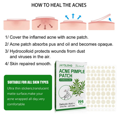 GDBadais Waterproof Invisible Acne Patch Lighten Acne Acne Print Moisturizing Repair Clear Patch