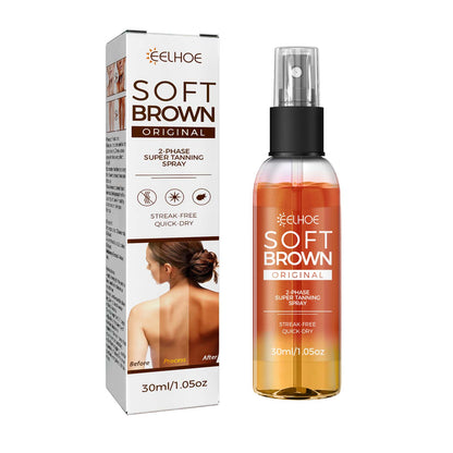 GDBadais Helps Tan Spray, Helps Black Refreshing Natural Bronzer Wheat Color Helps Tan Spray