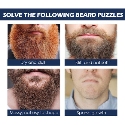 GDBadais Facial Hair Care Oil Strengthens Root And Moisturizes And Brightens Men's Facial Hair