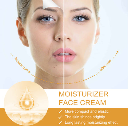 GDBadais Moisturizer Face Cream, Fade Out Fine Lines Bright Skin Firming Shine White Skin Anti-Wrinkle Cream