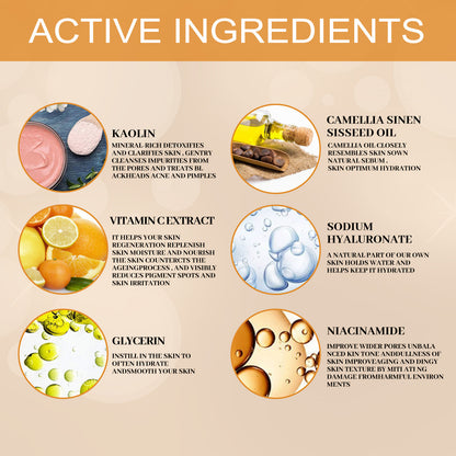 GDBadais Green Tea And Eggplant Solid Mask, Facial Deep Cleansing, Moisturizing And Firming Skin Smear Mud Mask Stick