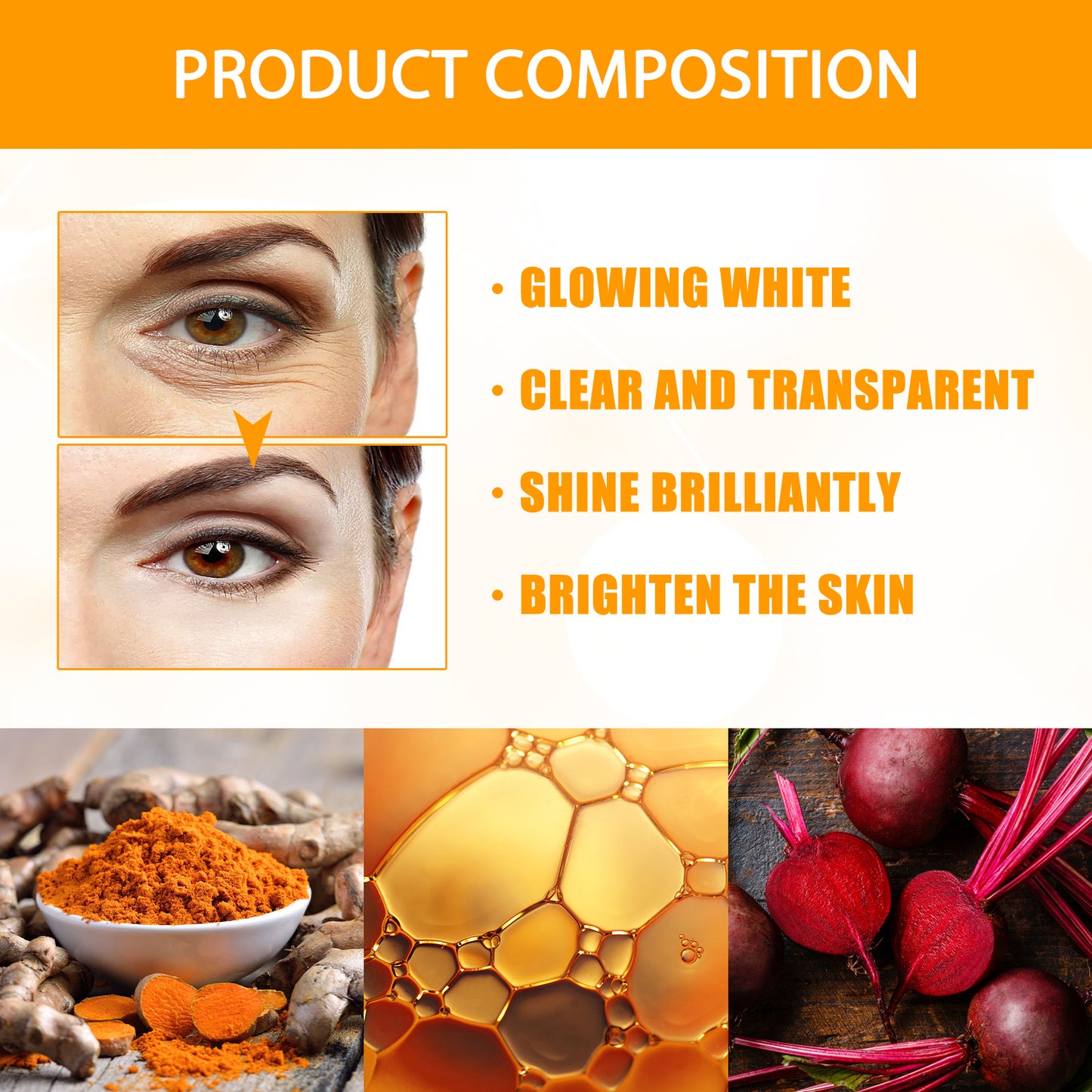 GDBadais Turmeric Firming Beauty Cream, Lightens Wrinkles, Tightens Face, Brightens Skin And Prevents Aging Cream