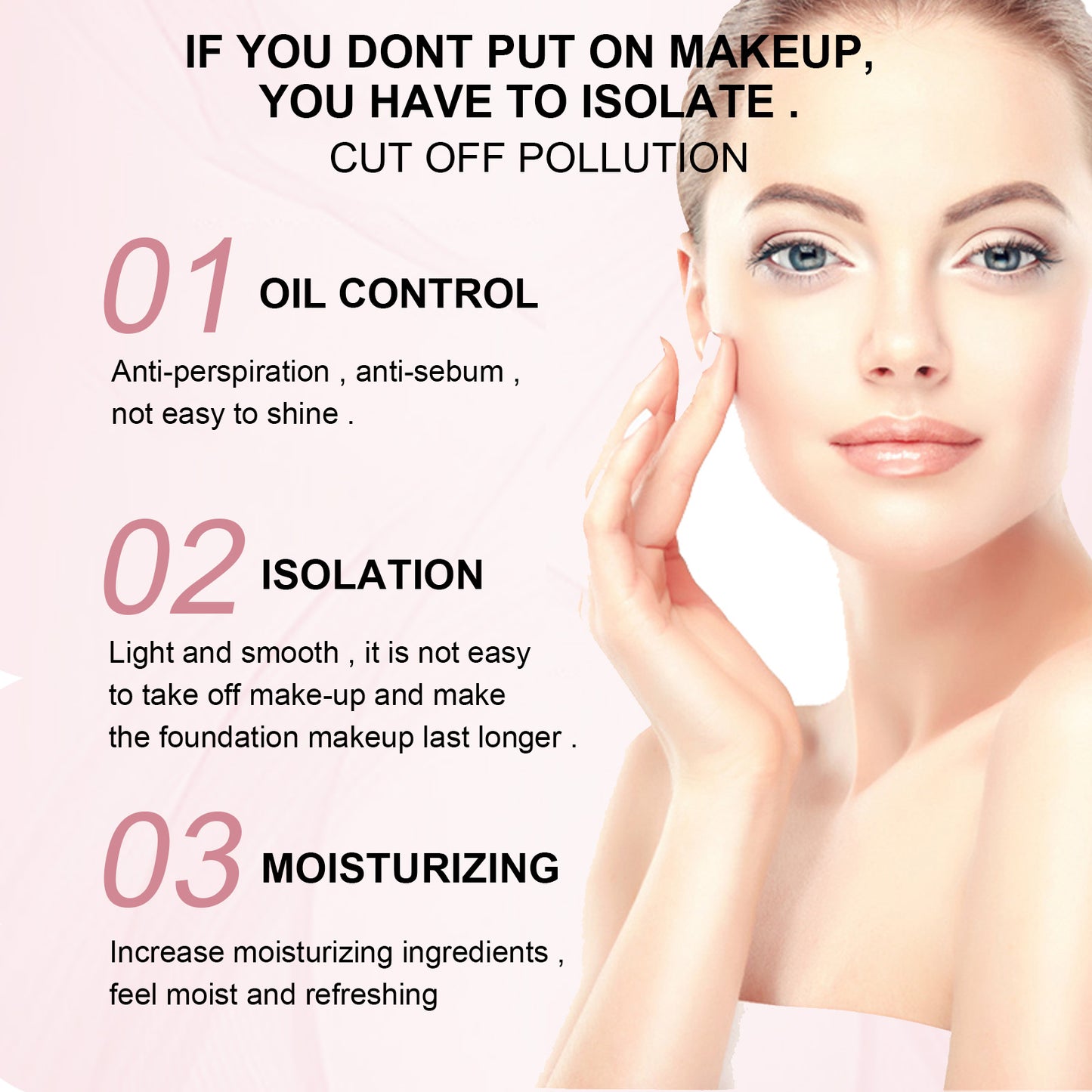 GDBadais Base Gel For Makeup, Pre-makeup Moisturizing And Firming Skin Isolation Base Concealer Cream