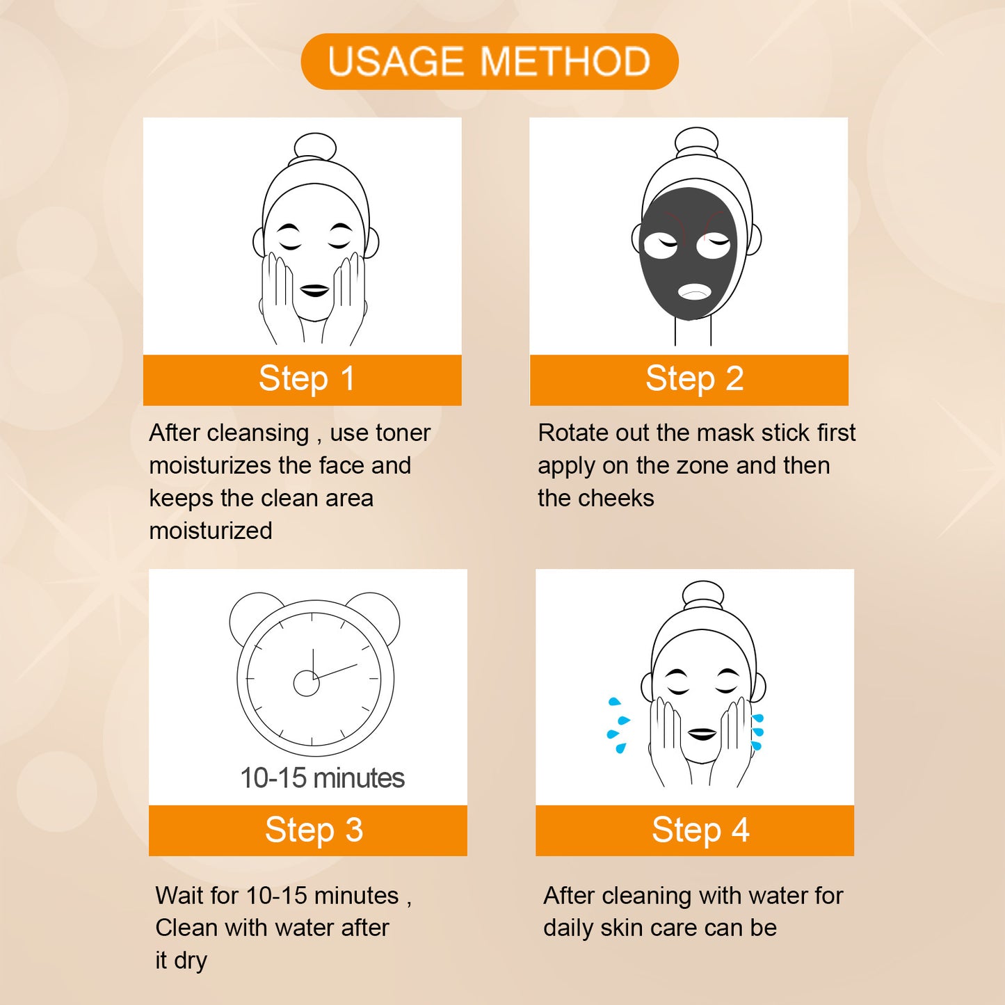 GDBadais Green Tea And Eggplant Solid Mask, Facial Deep Cleansing, Moisturizing And Firming Skin Smear Mud Mask Stick
