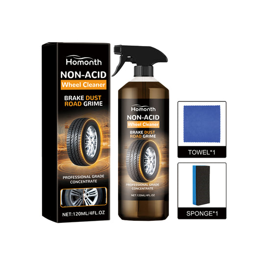 GDBadais Non-Acid Wheel Cleaner, Wheel Hub Renovation Cleaning And Polishing Maintenance Multi-Functional Cleaning Agent