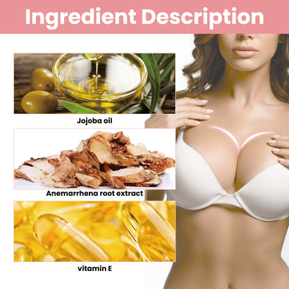GDBadais Beauty Massage Oil Breast Gentle Moisturizing Treatment Full And Firm Breast Volumizing Massage Treatment