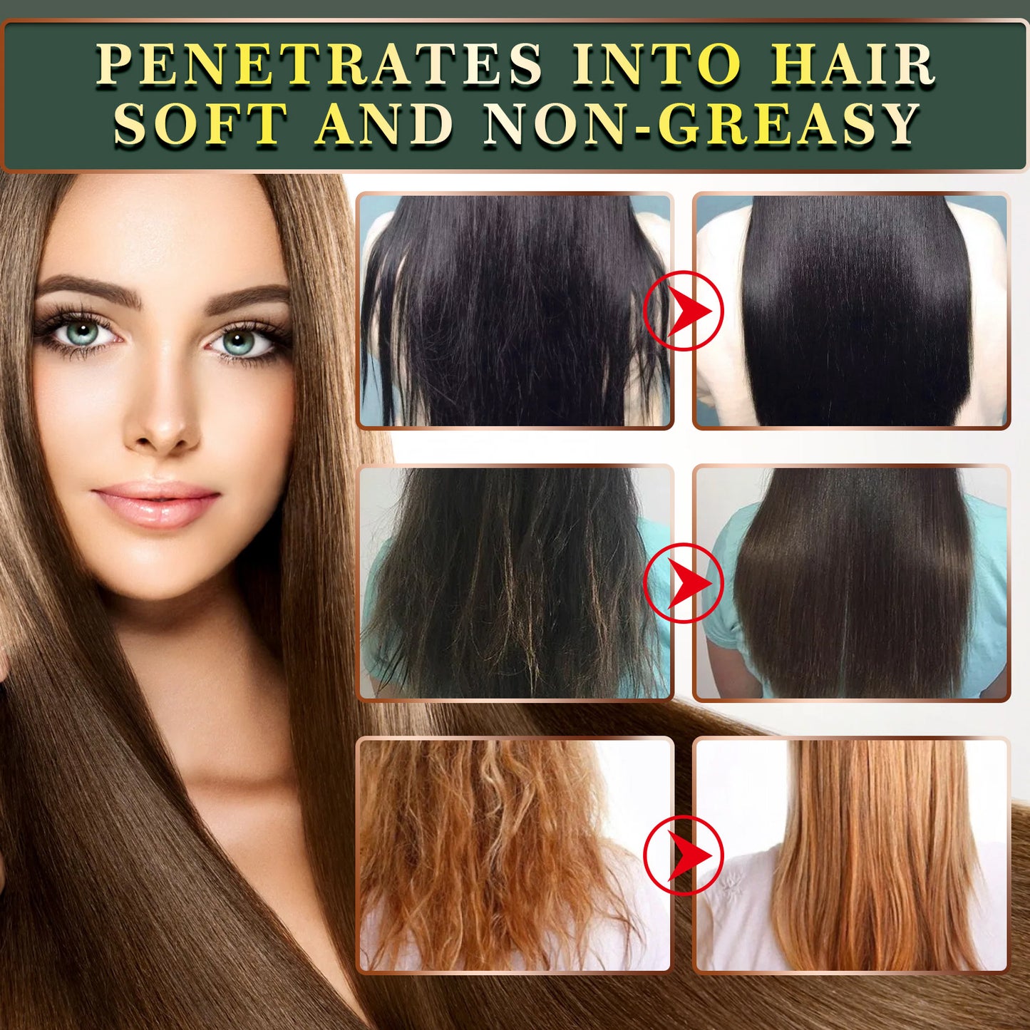 GDBadais Ginger Hair Care Essential Oil Refreshing And Nourishing Scalp Follicles And Strengthening Hair Nutrition Solution