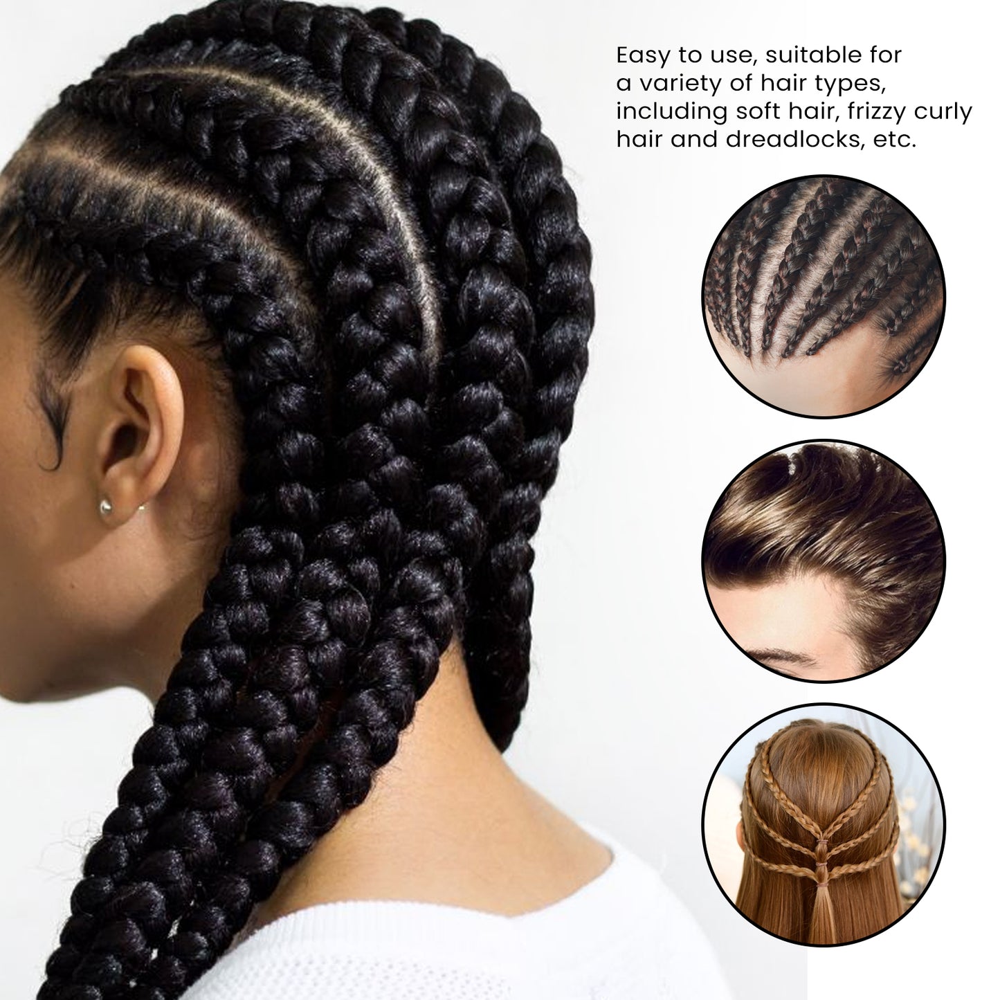 GDBadais Dreadlocks Gel Wax Long Lasting Moisture Dreadlocks Natural Shine Styling Gel Wax