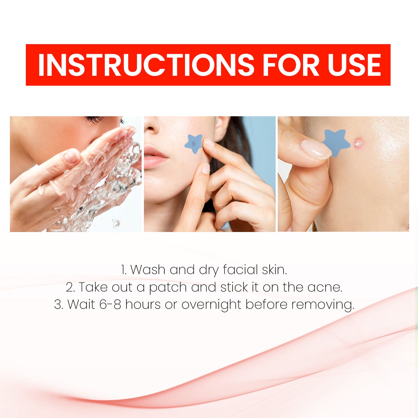 GDBadais Pimples Patch, Repair Pockmarks Lighten Pimples Blemishes Cover Pimples