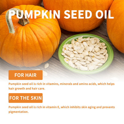 GDBadais Pumpkin Seed Oil Moisturizes And Repair Hair Root, Firming Hair, Smoothing And Strengthening Hair Care Essential Oil