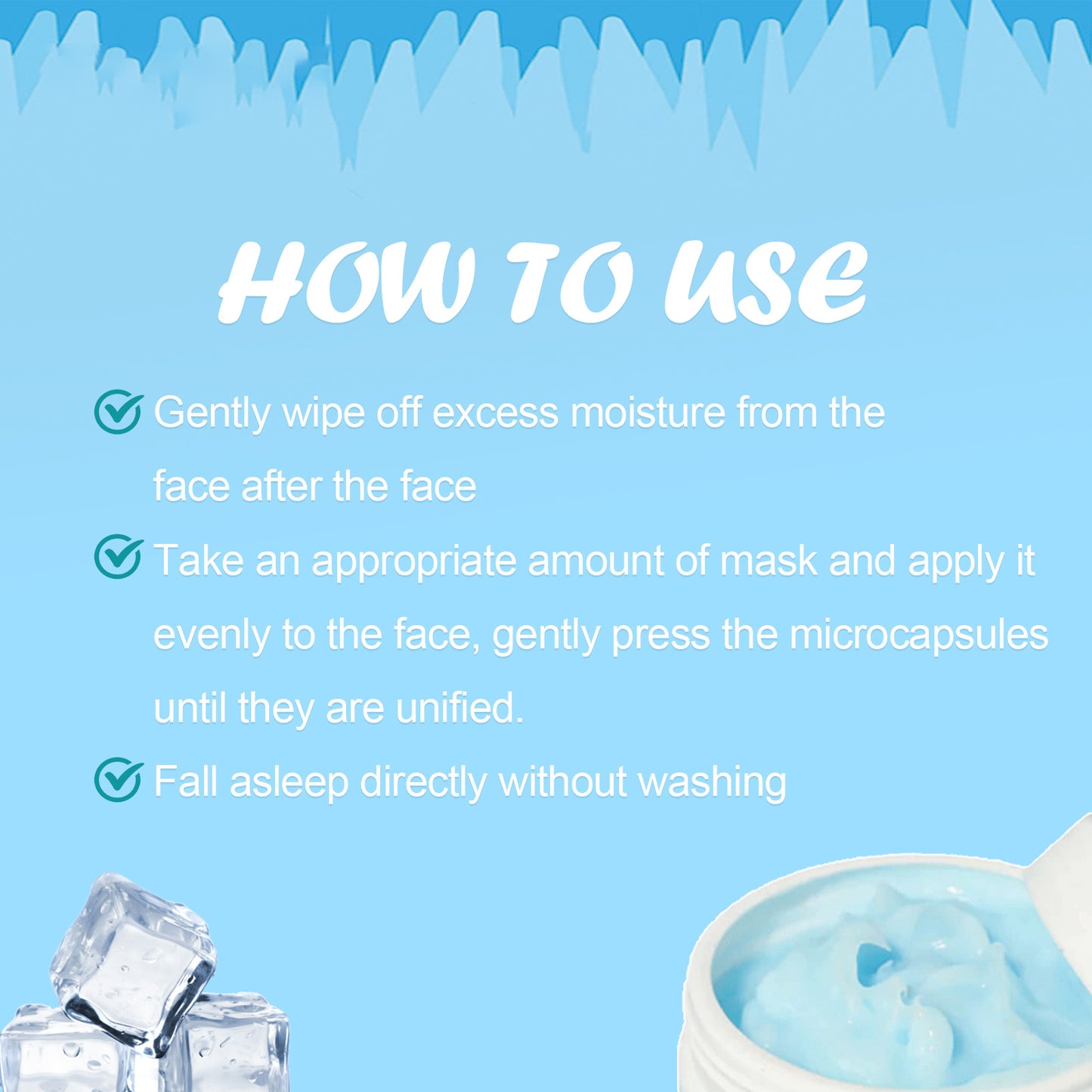 GDBadais Hydrating And Moisturizing Sleep Mask, Moisturizes Skin To Repair Face Dry Dark Spots Mask