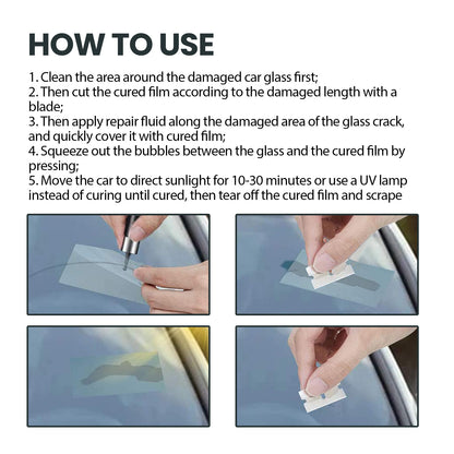 GDBadais Auto Glass Nano Repair Fluid, Auto Windshield Cracks Quick Repair Adhesive Repair