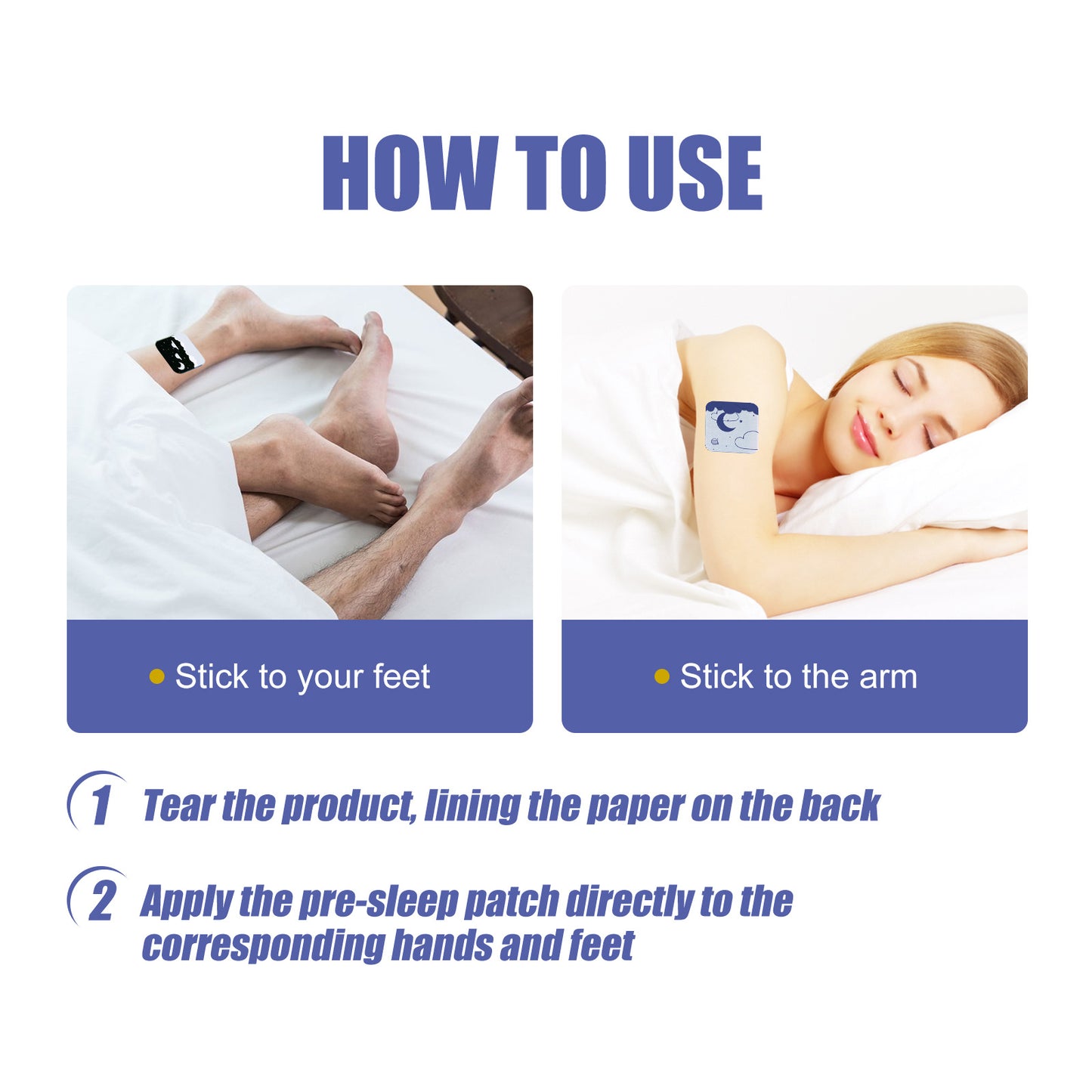 GDBadais Sleep Aid Patch, Relieve Irritability, Anxiety, Insomnia, Improve Sleep Quality And Improve Sleep Quality