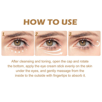 GDBadais Retinol Eye Cream Stick Reduces Eye Bags, Dark Circles And Wrinkles, Moisturizes And Tightenes The Skin Around The Eyes