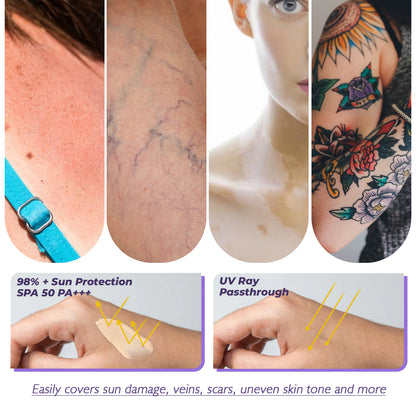 GDBadais Body Concealer, Waterproof Cover Tattoo Scars Birthmark Invisible Body Concealer
