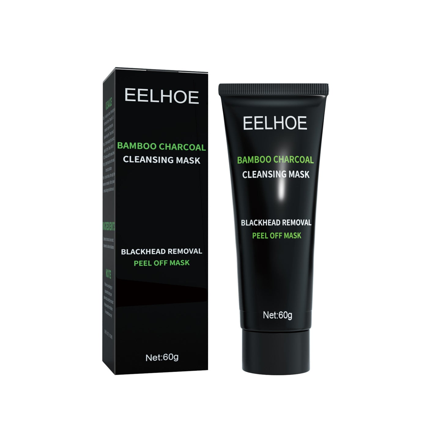 GDBadais Bamboo Charcoal Blackhead Removal Mask, Deep Cleanse Pores And Acne T-Zone Oil Control With A Peel Mask