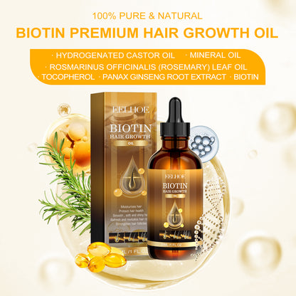 GDBadais Biotin Hair Essential Oil Deeply Moisturizes And Improves Scalp Massage Treatment Soft Hair Essential Oil