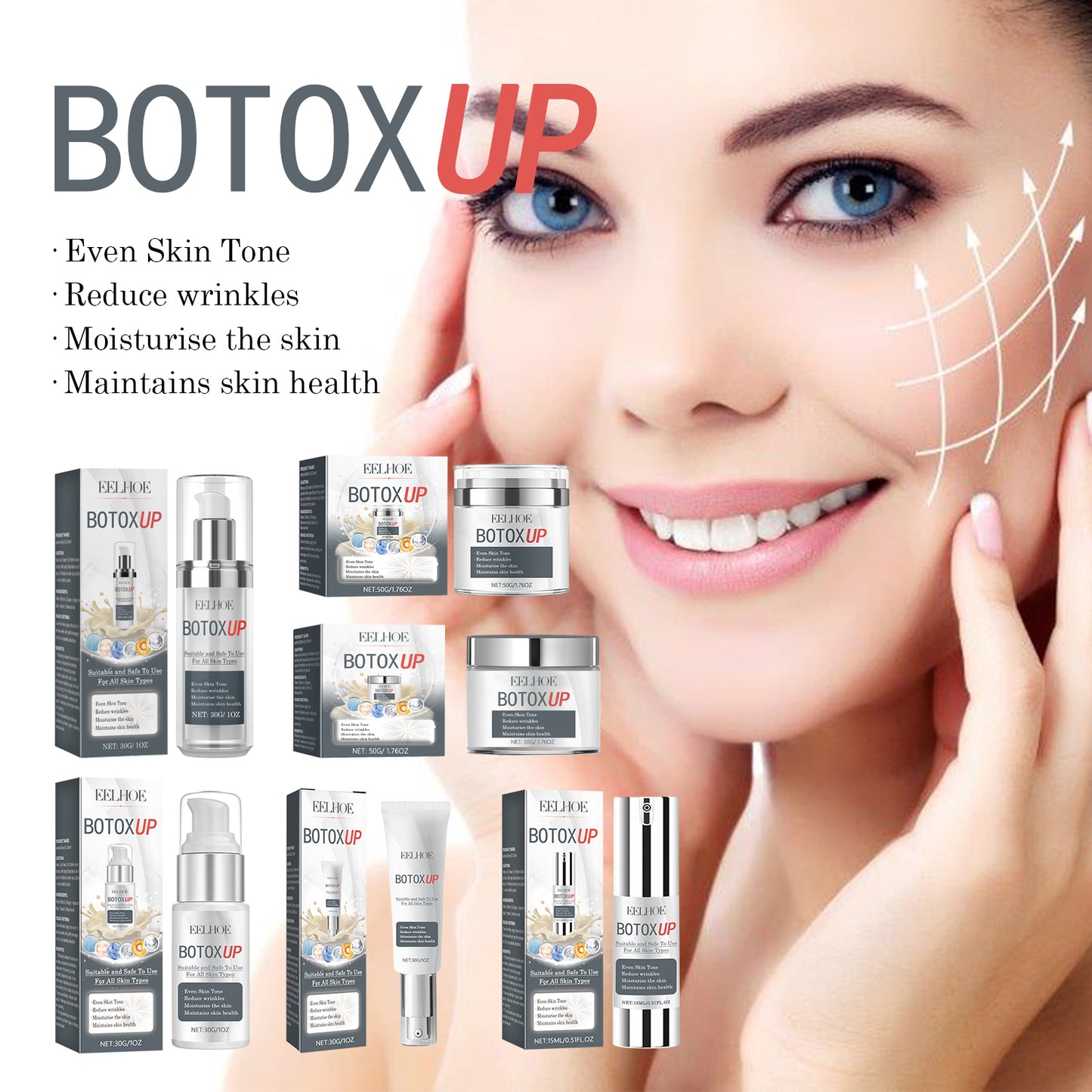 GDBadais Face Fine Line Whitening Cream, Firming Skin Repairing And Smoothing Fine Lines Delicate Pores Cream