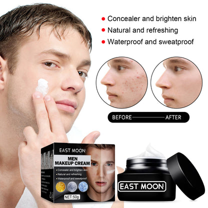 GDBadais Men's No Makeup Cream Light Makeup Concealer Acne Imprinted skin Blemishes hydrating moisturizing lazy Skin Beauty Cream