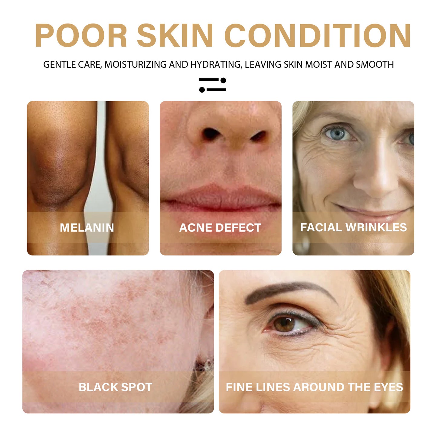 GDBadais Turmeric Correction Essence Facial Care Hydrating Moisturizing Gentle Moisturizing Skin Care Essence