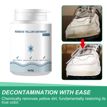 GDBadais Shoes Stain Removal Yellow Gel, Remove Oxidation To Clean Stains Yellow Edge Wash Free Gel Small White Shoes