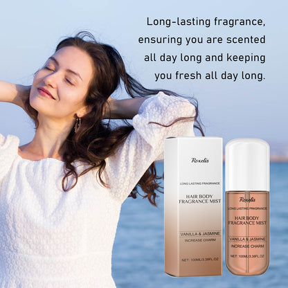 GDBadais Vanilla Jasmine Fragrance Spray, Behind The Ears Neck Wrist Natural Fresh Fragrance Long-Lasting Fragrance