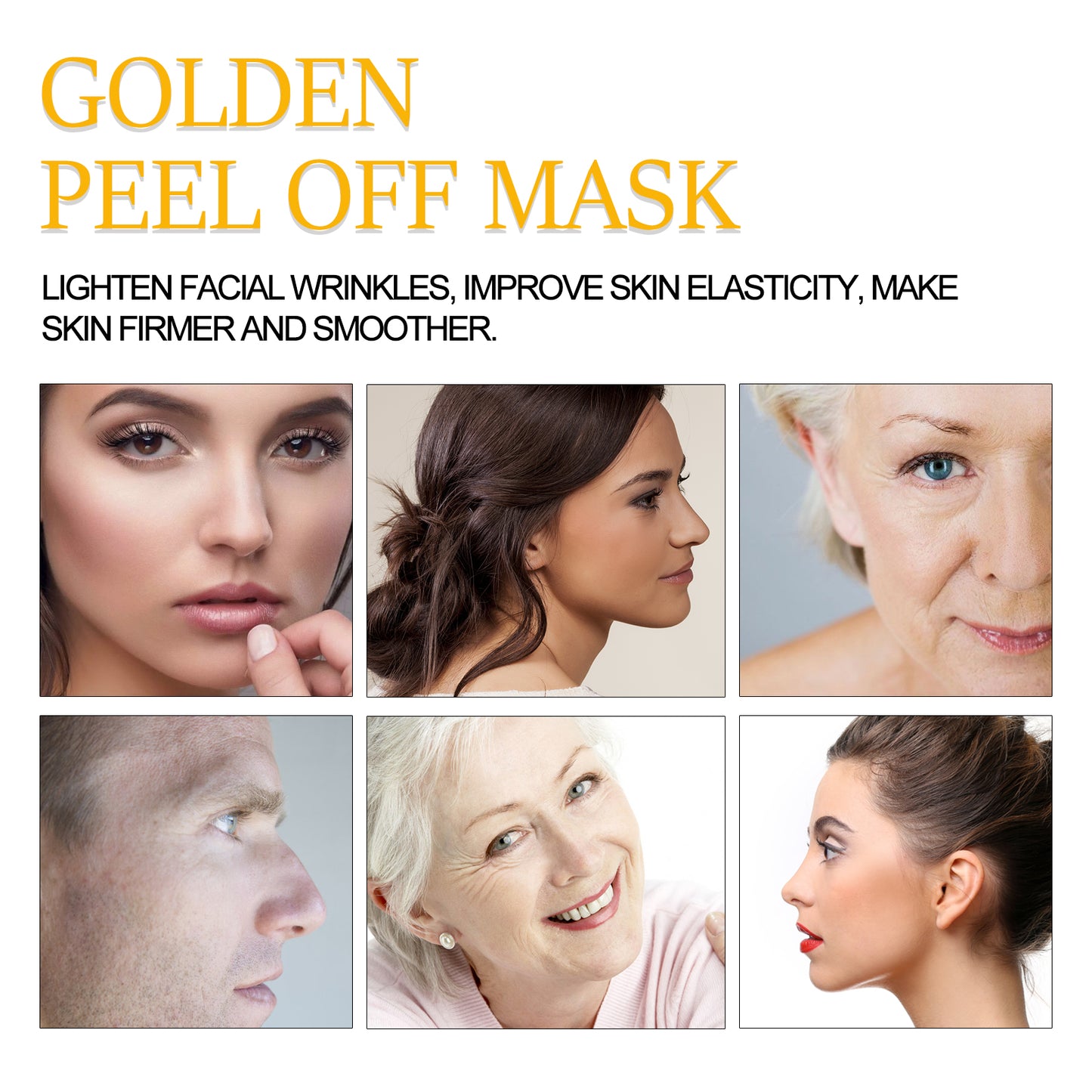 GDBadais 24k Gold Peel Mask Deeply Cleanses The Skin Of Blackheads, Pimples, Delicate Pores And Tighteners Skin Care