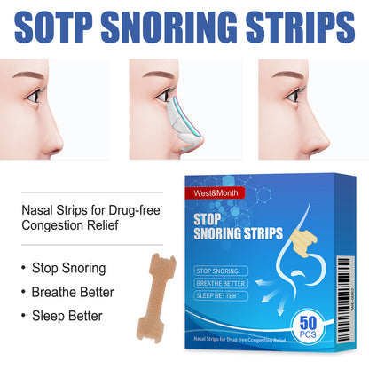 GDBadais Stop Snoring Strips, Anti-snoring Dredging Respiratory Tract Anti-snoring Stop Patch Care