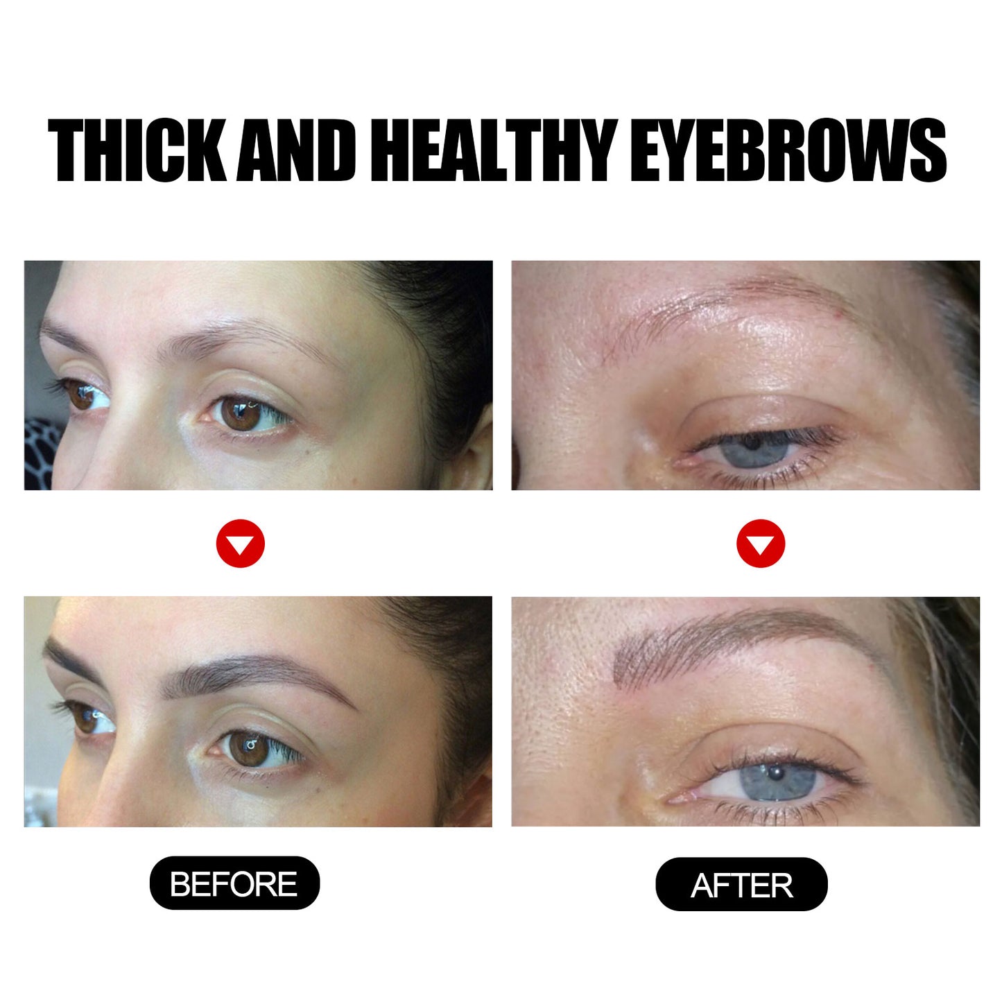 GDBadais Eyebrow Liquid Dark Thick Natural Oil Eyebrow Repair Mild Moisturizing Treatment