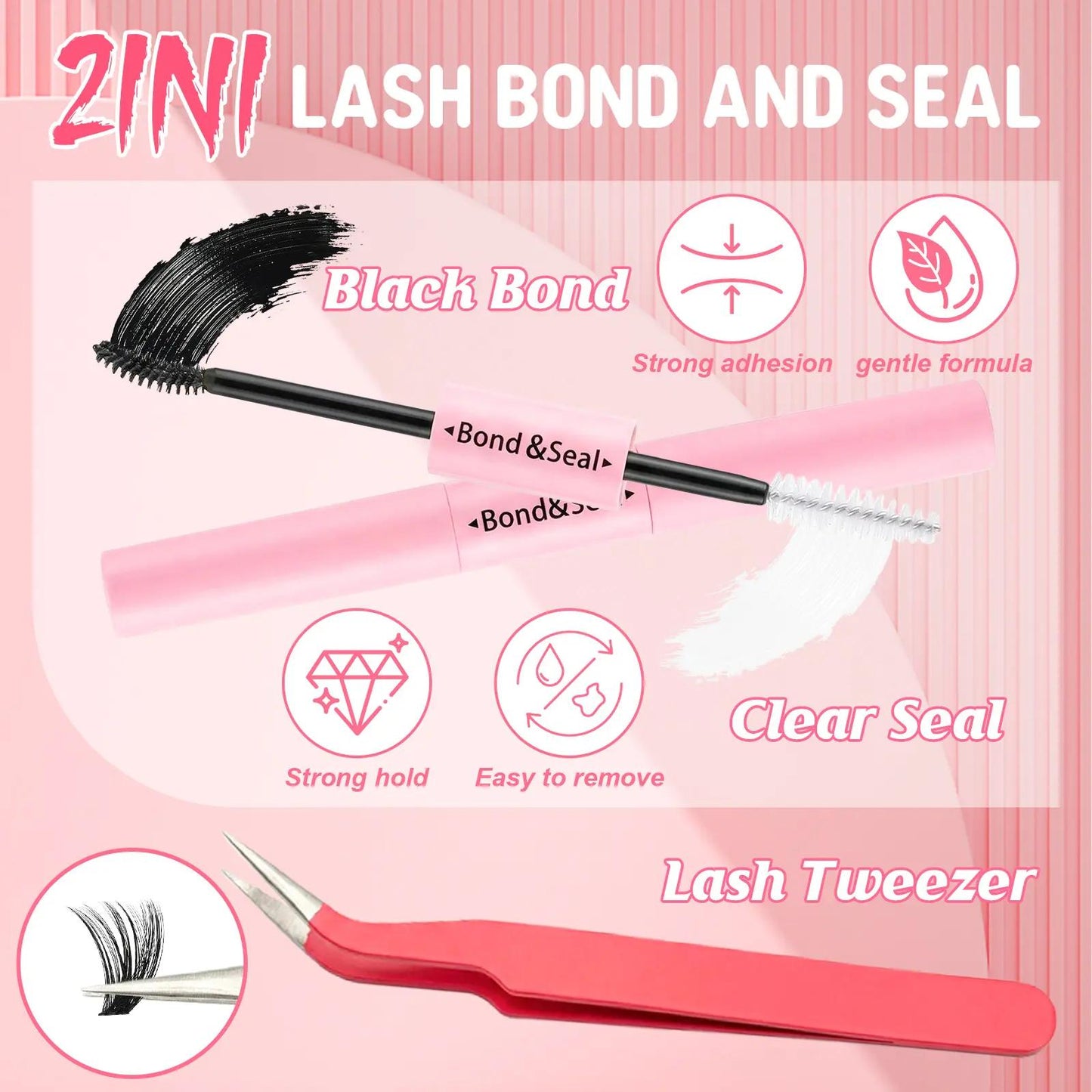 Amazing value eyelash set! A 6-box mixed gift set containing 2080 lashes, including two sets of tools: a volumizing set and a natural/mixed set for lower lashes. D-curl, suitable for all makeup looks and beginners.