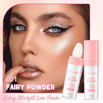 Fairy Shimmer Highlighter Powder - A shimmering spray for a sparkling face highlighter, perfect for parties or everyday makeup. Can also be used as a contour blush.