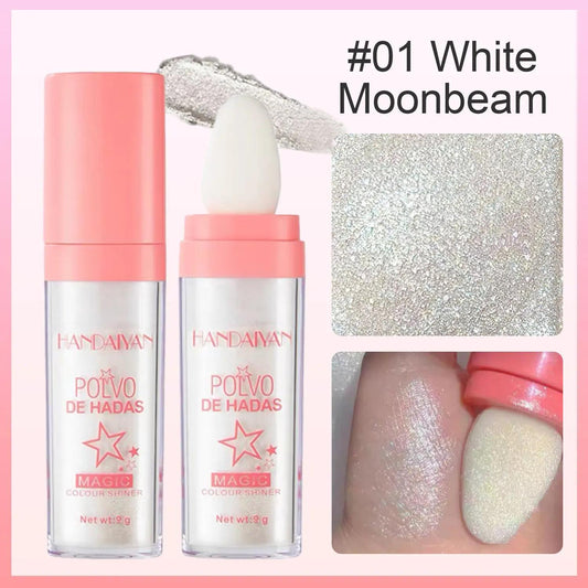 Fairy Dust Highlighting Powder - Full Body Pearlescent Glitter for Face, Eyes, Hair & Body, Sparkling Cosmetic Glow with Shiny Finish, Lightweight Non-Greasy Multi-Use Highlighter Makeup
